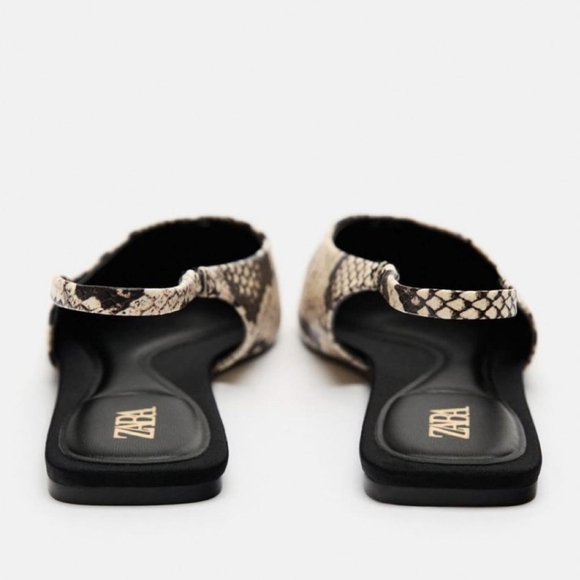 ZARA ANIMAL PRINT SLINGBACKS SIZE 7.5 - Picture 3 of 6